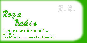 roza makis business card